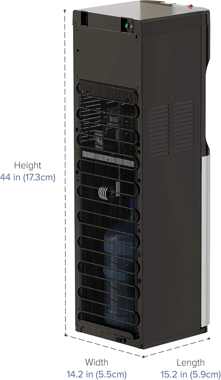 Bottom Loading Water Cooler Dispenser – 3 Temp Settings with Child Safety Lock & LED Empty Alert