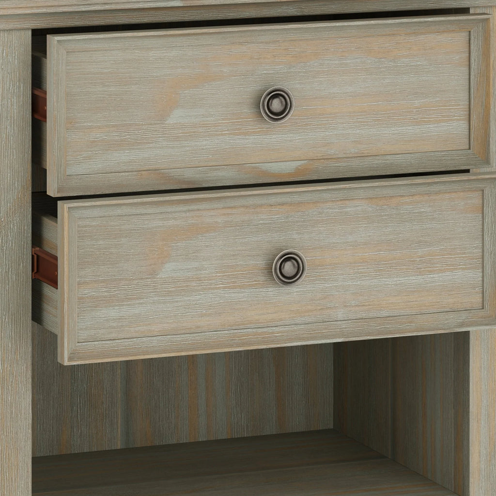 24 Inch Wide Solid Wood Nightstand, Bedside Table and Bedroom End Table
