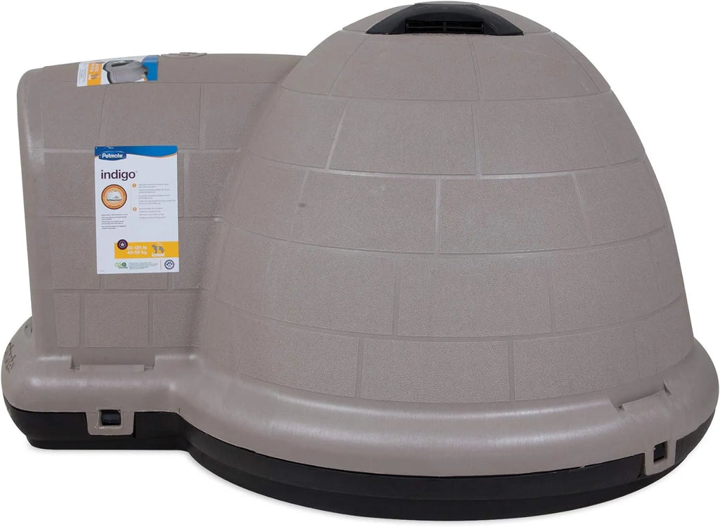XL Igloo Dog House for 90–125 Lb. Dogs, All-Weather Pet Shelter, Made in USA