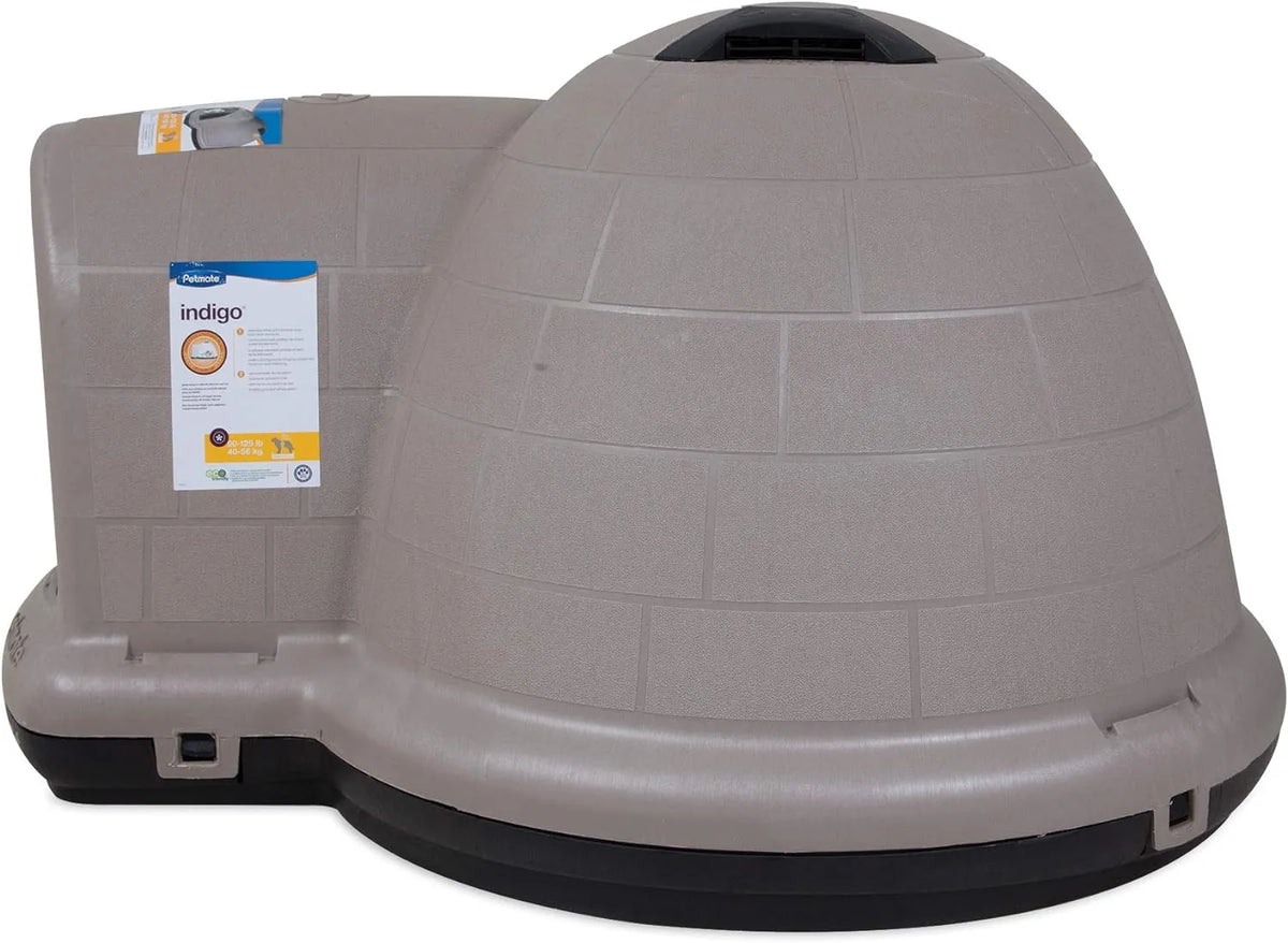 XL Igloo Dog House for 90–125 Lb. Dogs, All-Weather Pet Shelter, Made in USA