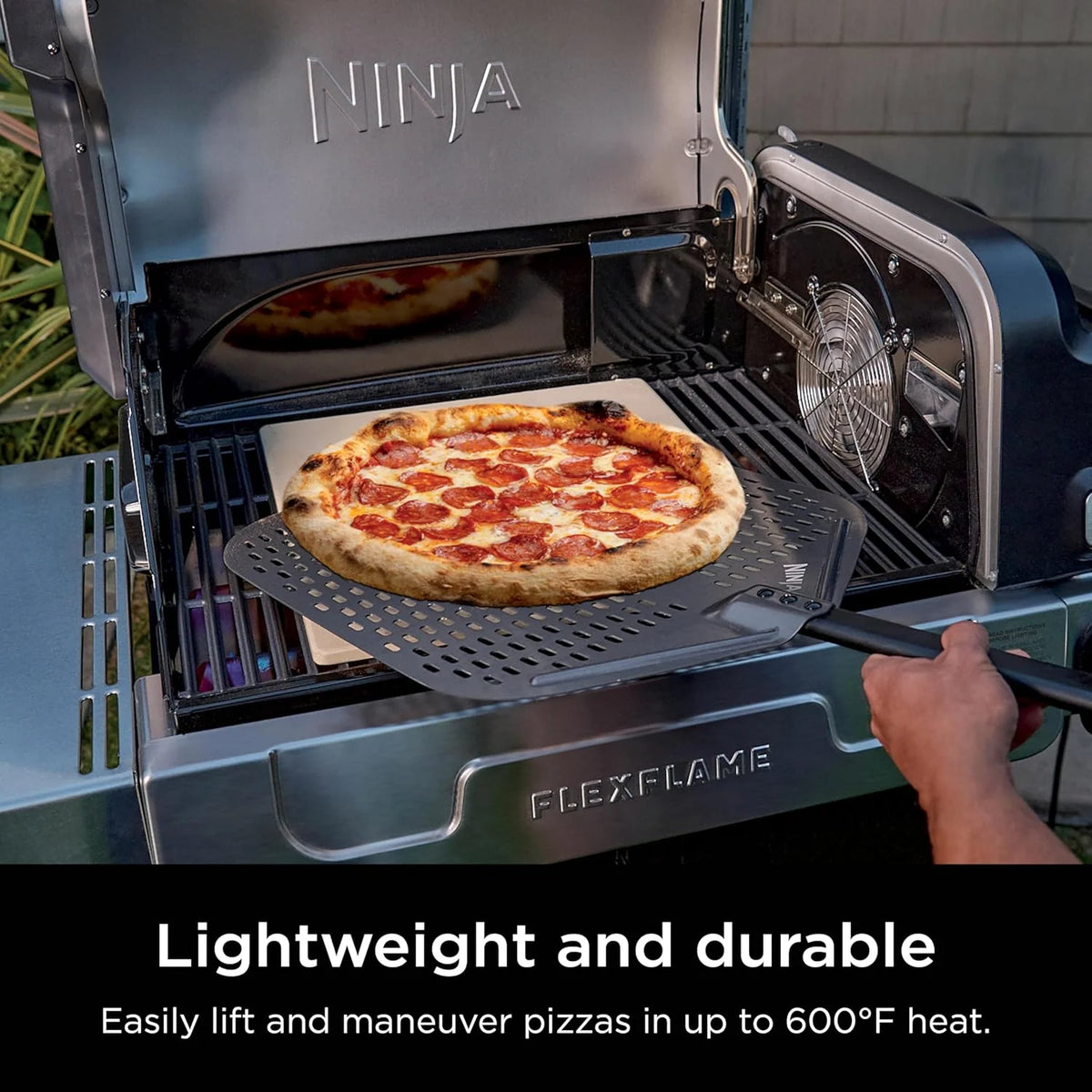 5-in-1 Electric and Propane Grill, 3-Burner Outdoor BBQ Grill and Smoker with Digital Controls, Griddle and Pizza Maker, Stainless Steel