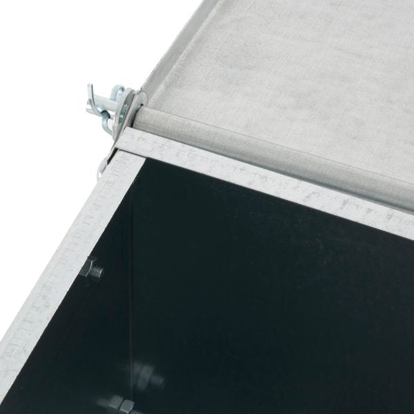3.7 Bushel 2-Door Hog Feeder – Galvanized Steel Supplement Feeder for 8 Hogs