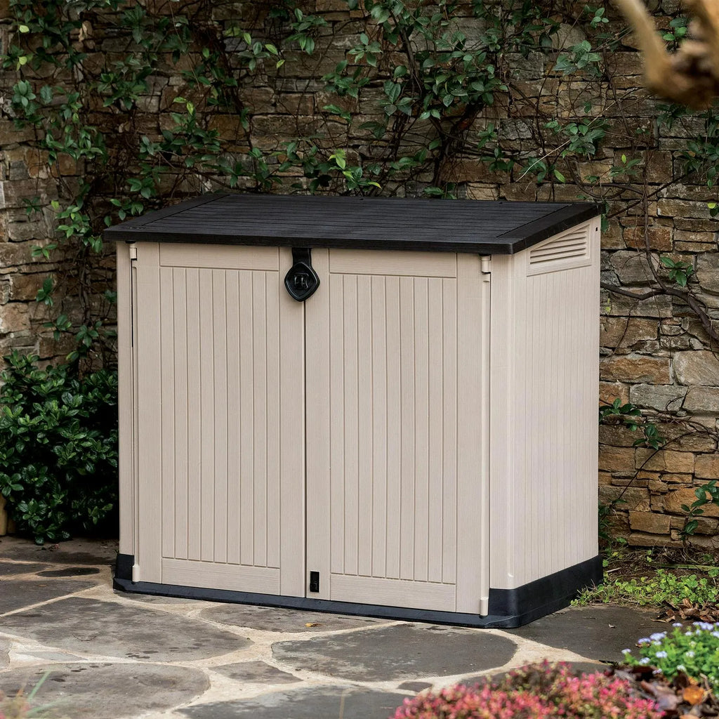 30 Cu. Ft. All-Weather Resin Storage Shed, Beige