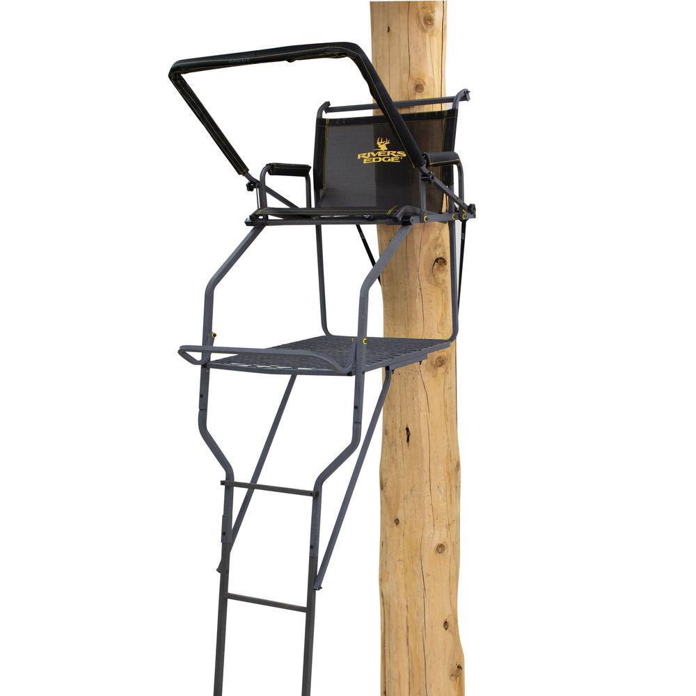Jumbo Jack Ladder Stand – Adjustable Shooting Rail, Large Platform, Mesh Seat