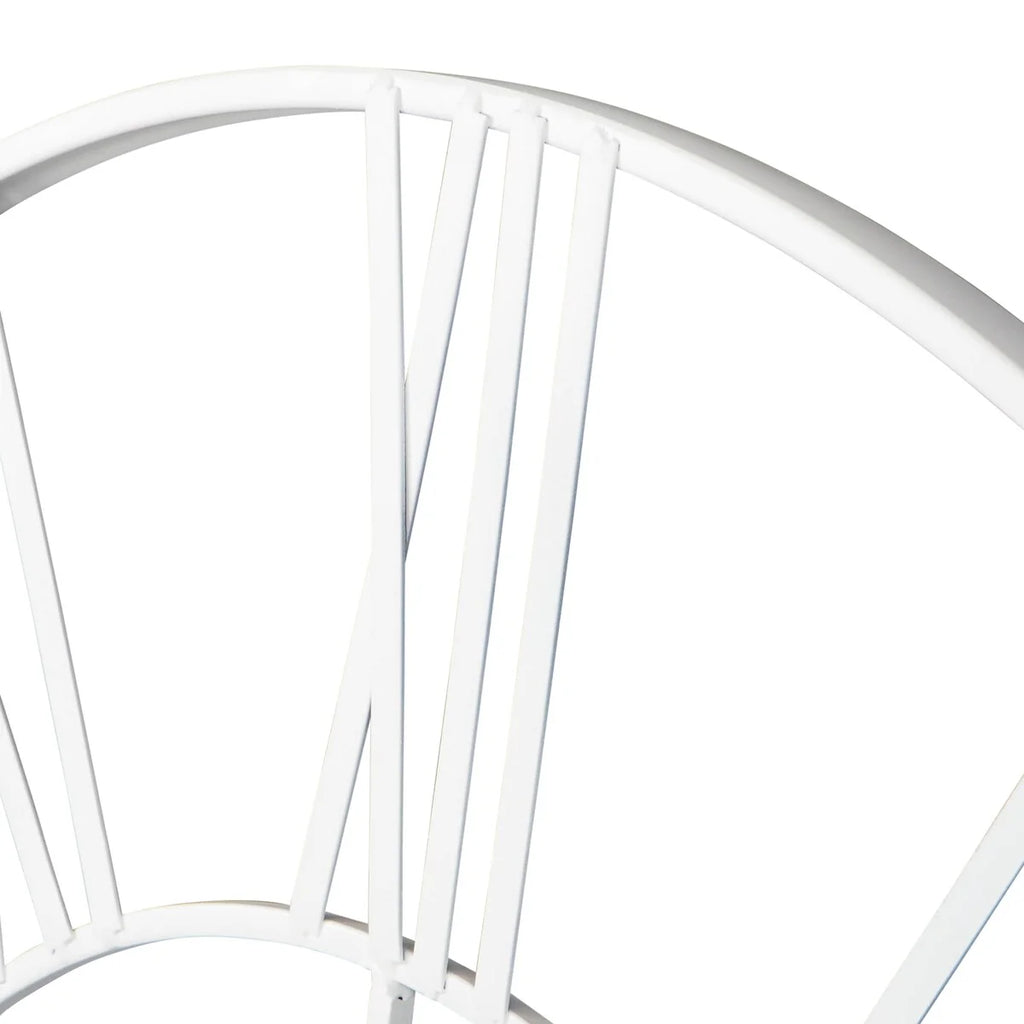 Modern Round Metal Wall Clock, Decorative Circular Hanging Clock for Living Room, Bedroom and Office