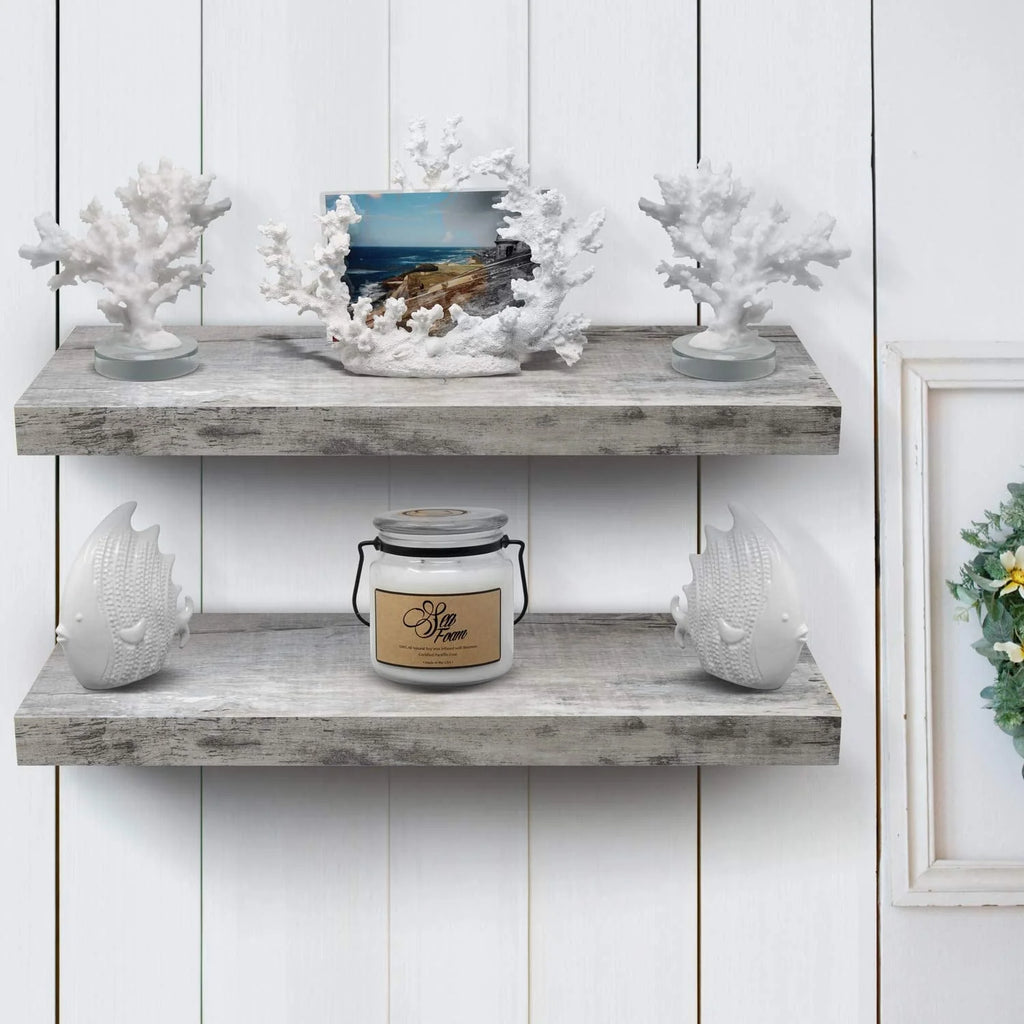 24 Inch Extra Long Floating Wall Shelf, Wall Mounted Display and Storage Shelf for Home Decor