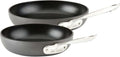 2 Piece Hard Anodized Nonstick Fry Pan Set, Durable Aluminum Skillet Cookware Set for Kitchen Cooking