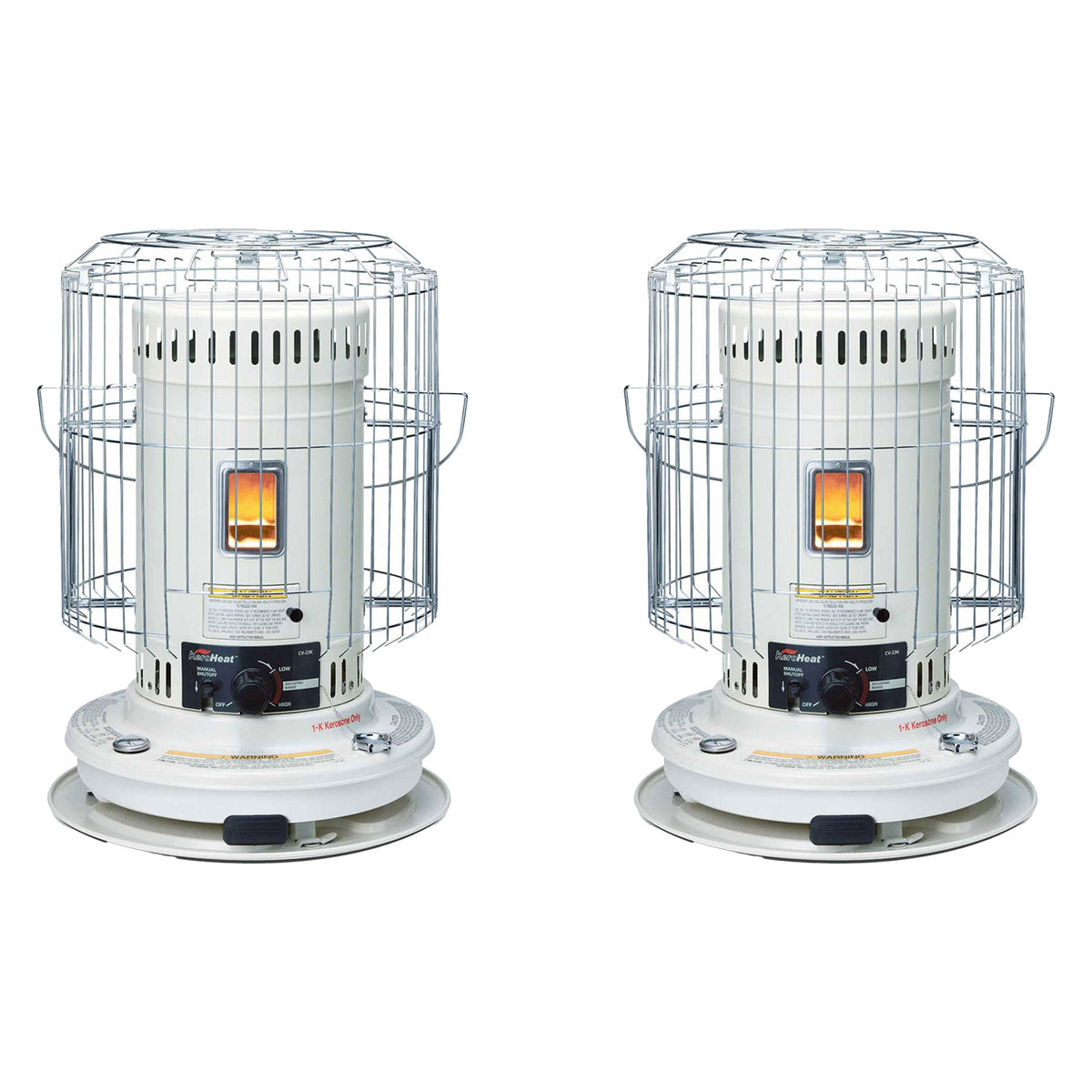 23,500 BTU Indoor Outdoor Convection Kerosene Heater, 2 Pack