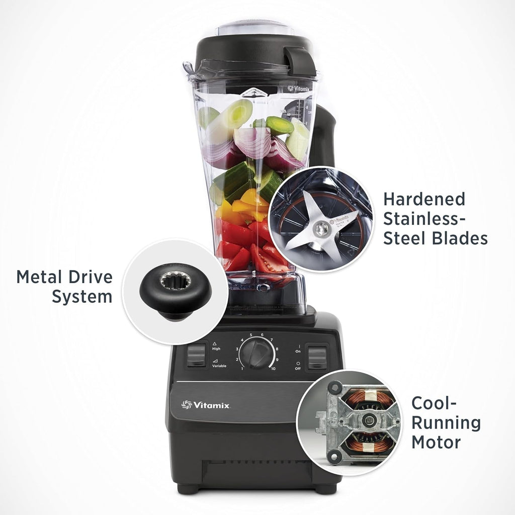 Blender with 64-Oz. Container, Self-Cleaning, Black