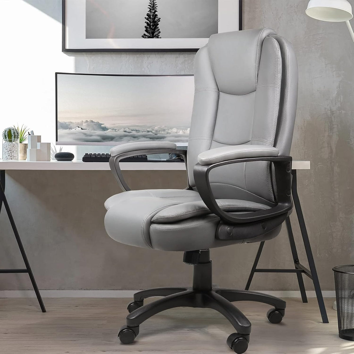 400 LBS Big and Tall Office Chair, Heavy Duty Ergonomic Computer Desk Chair for Home Office and Workspace