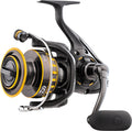Spinning Fishing Reel with Black Anodized Aluminum Body, Air Rotor and Waterproof Drag