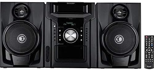 240W 5-Disc Mini Shelf Stereo System – Bluetooth, Cassette Deck, USB & AM/FM Radio