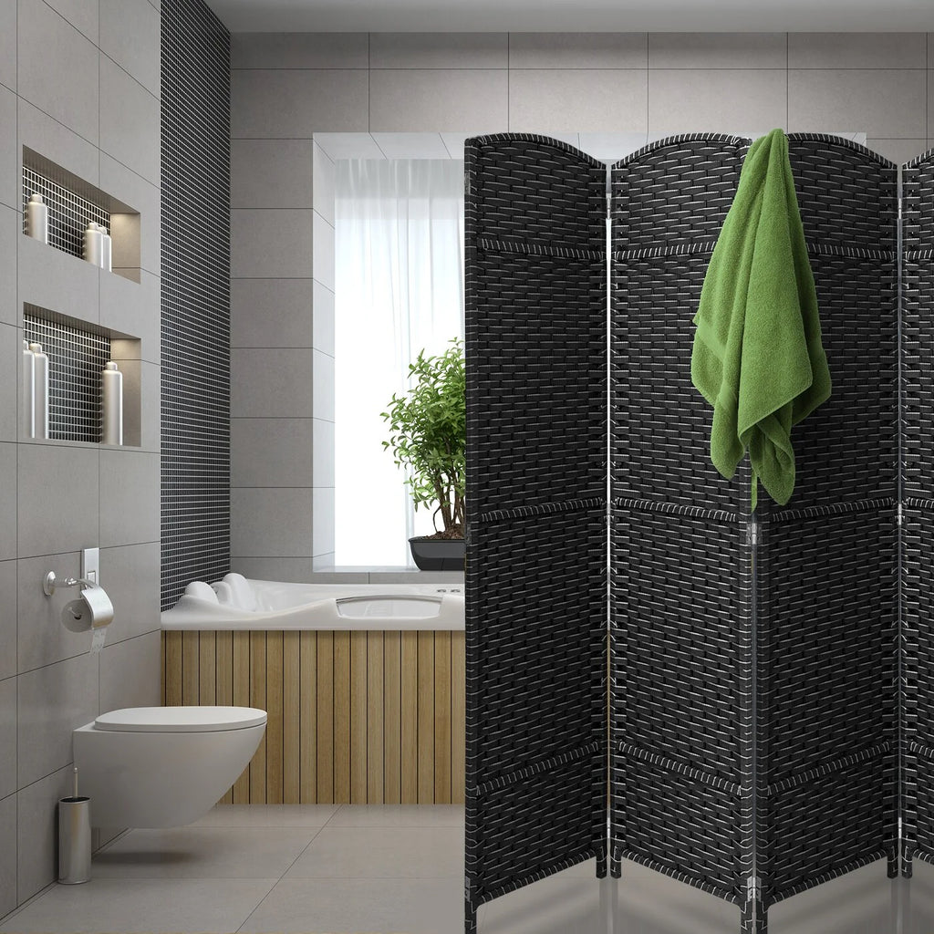Tall Folding Room Divider Screen, Portable Privacy Partition Wall Panel for Bedroom, Living Room and Office