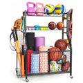 Garage Ball Storage Organizer for Sports Equipment, Sports Ball Rack for Home, Garage and Gym