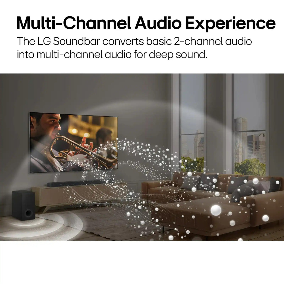 5.1.1-Channel Home Theater Soundbar with Wireless Subwoofer and Rear Speakers, Dolby Atmos Surround Sound, Black
