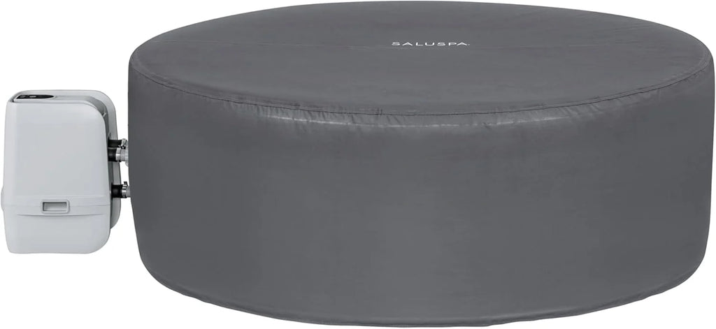 71 x 26-Inch Inflatable Hot Tub Spa for 2-4 Persons, Portable, with 2 Covers, Black