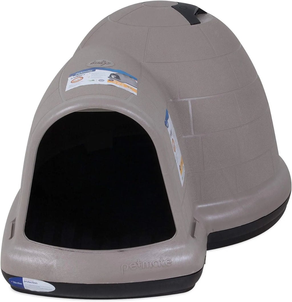 XL Igloo Dog House for 90–125 Lb. Dogs, All-Weather Pet Shelter, Made in USA