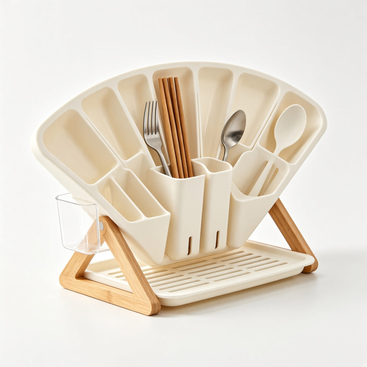 Fan-Shaped Silverware Organizer