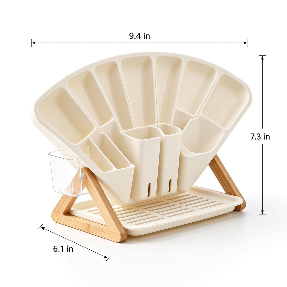 Fan-Shaped Silverware Organizer