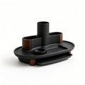 Multi-Compartment Utensil Caddy with Drain Drawer
